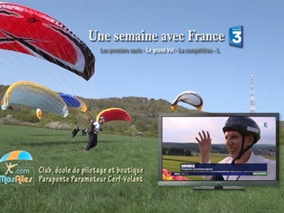 Une semaine de parapente et paramoteur avec France3