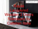 Kayak Lacquered Wooden 3 Doors Sideboard by Cattelan Italia