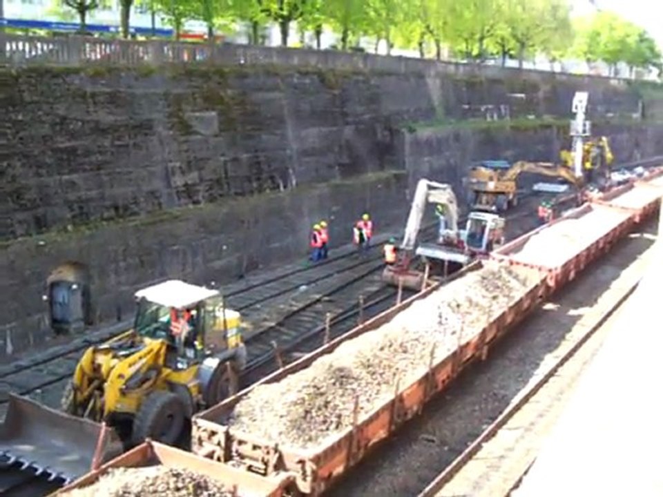 TRAVAUX SUR LA LIGNE 4 SNCF DU COTE DE CHAUMONT