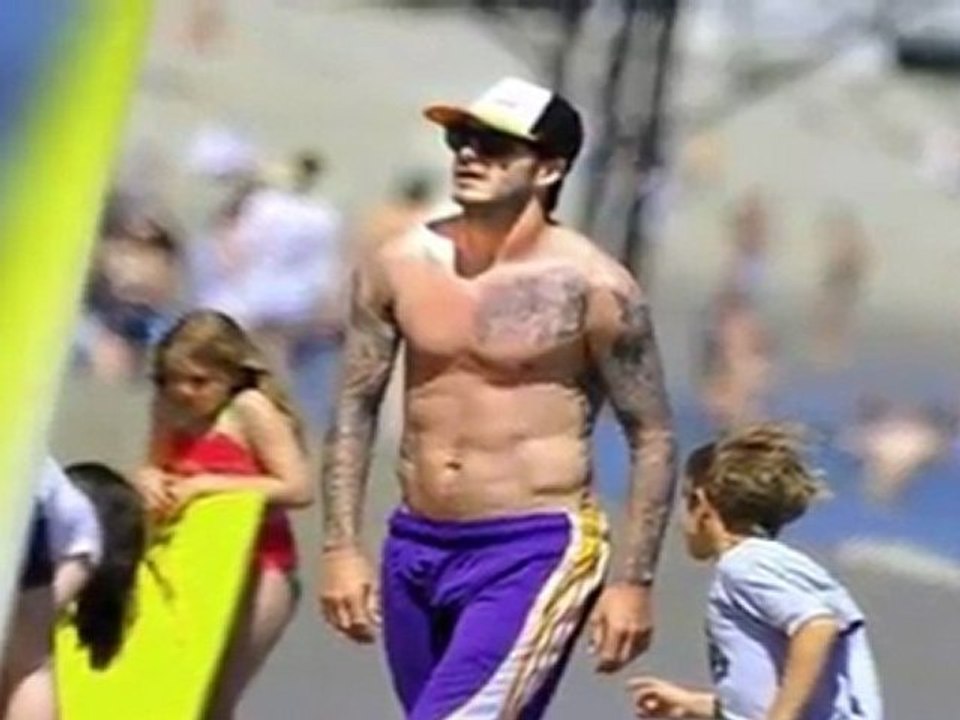 Exklusiv: Beckham am Strand
