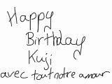 happy birthday kuji