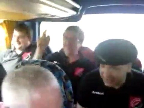 l'invasion oyonnaxienne ou le déplacement des supporters pour le match LOU vs USO à Gerland