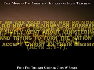 Fake Healers and False Teachers