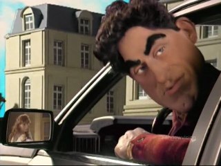 Les Guignols de l'Info - Pub Jean Alési en Renault 25 (écrase un chien) 1997