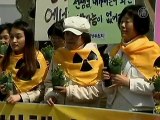 South Korean Female Environmentalists Stage Anti-nuclear Rally in Seoul