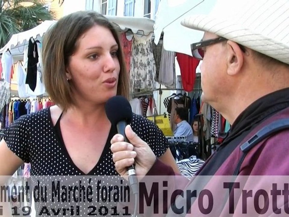 Micro Trottoir sur le nouveau Marché forain de La Seyne