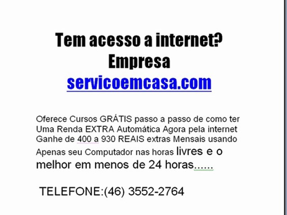 COMO TER UMA RENDA EXTRA AUTOMÁTICA EM CASA OU PELA INTERNET