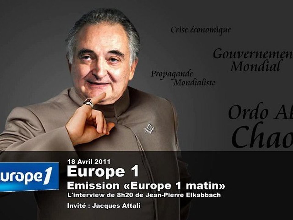 Jacques Attali et le Gouvernement Mondial sur Europe1