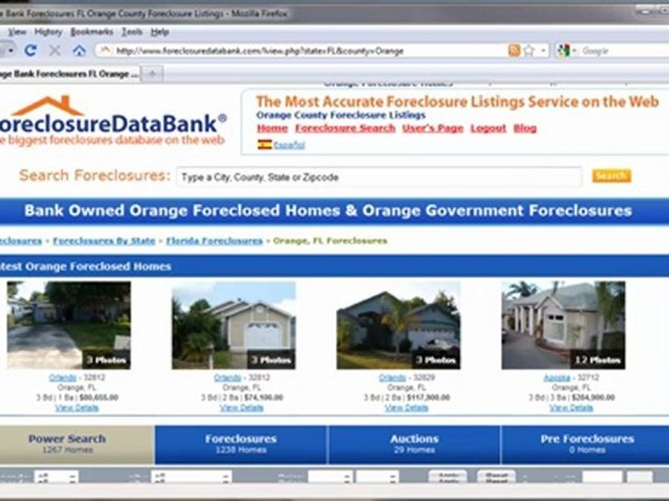 ForeclosureDataBank Video Tour: How to find foreclosures