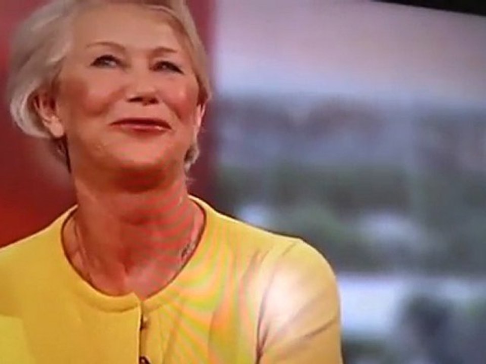 Dame Helen Mirren drops the s-bomb on BBC News
