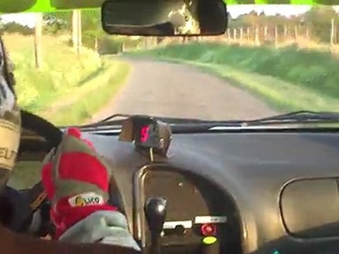 cordillot florian cam embarqué rallye du layon 2011 saxo kit car ES2