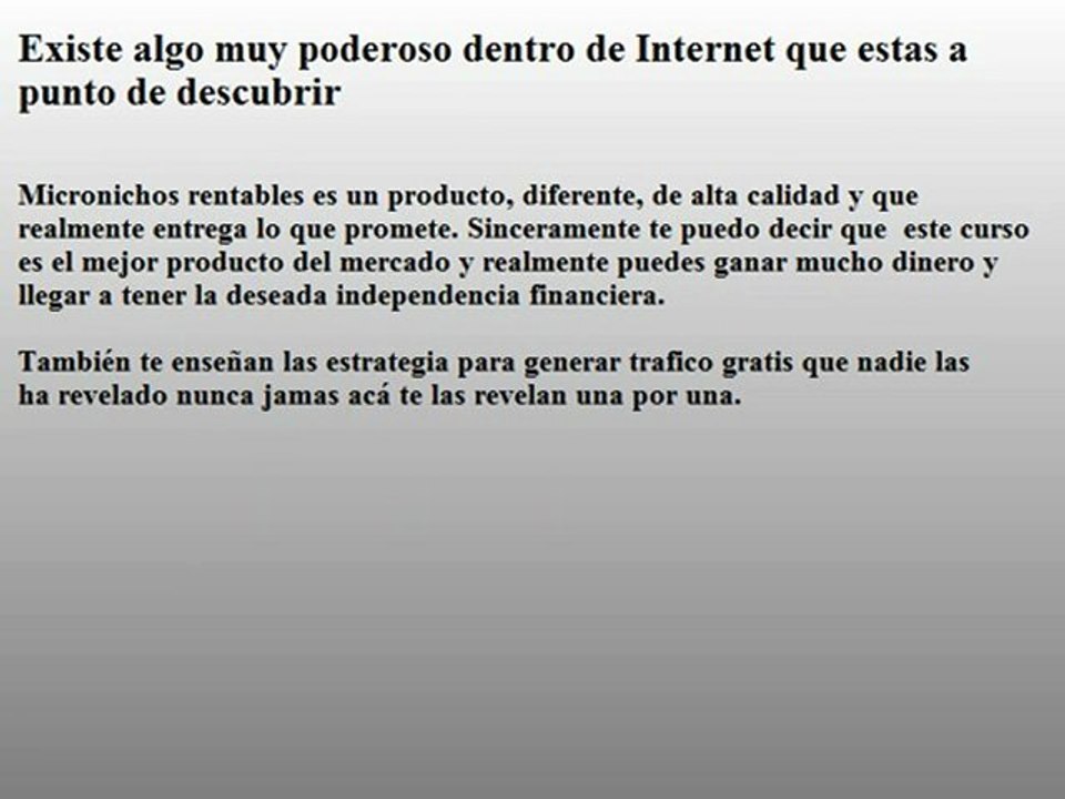 Micronichos Rentables que es y como ganar mucho dinero con el
