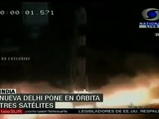 Download Video: India pone en órbita satélites