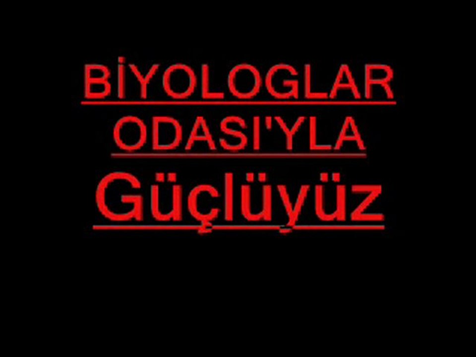 100 BİN BİYOLOG BİYOLOGLAR ODASI