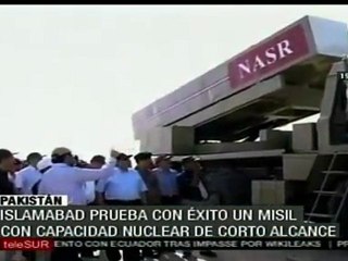 Pakistán prueba nuevo misil de corto alcance
