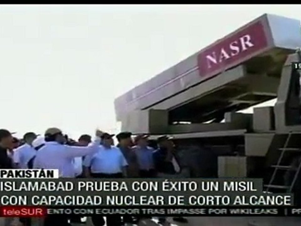 Pakistán prueba nuevo misil de corto alcance