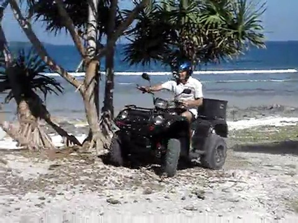 Fabien pilote le quad
