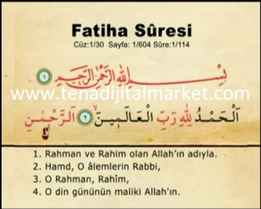 Fatih Çollak Bilgisayar Hatlı Hatim Seti - 30 VCD