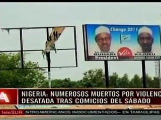 Goodluck Jonathan condena violencia postelectoral