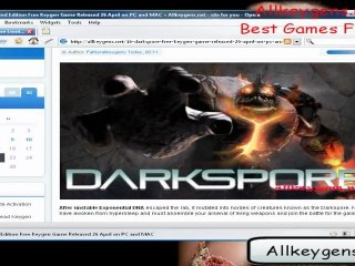 Darkspore Limited Edition Free Keygen Game Released 26 April on PC and MAC