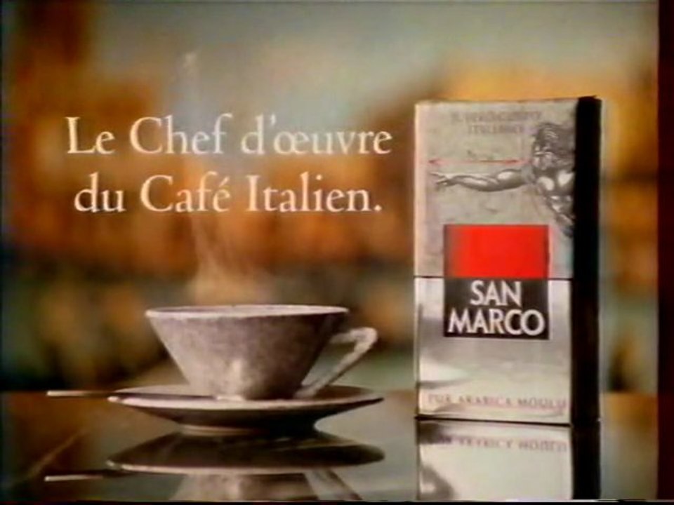 Publicité Café San Marco 1997 - Vidéo Dailymotion
