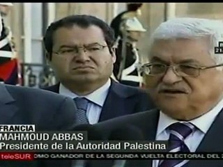 Abbas busca reconocimiento de Francia a Palestina