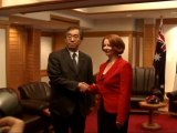 Australian PM Julia Gillard Meets Japanese Foreign Minister