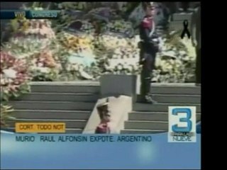 Luego de la muerte del ex presidente argentino Raúl Alfonsín