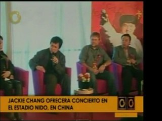 El actor de acción chino Jackie Chan dará un concierto en el