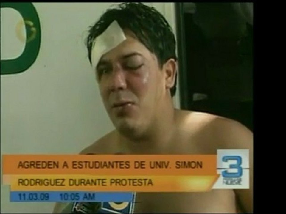 Un representante estudiantil del FCU de la Univ. Simón Rodrí