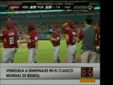 Venezuela pasó a la semifinal al vencer a Puerto Rico. Estee