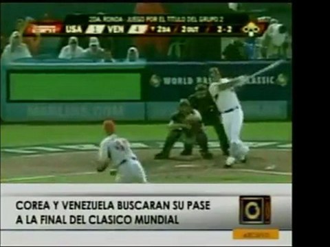En las semifinales del Clásico Mundial de Béisbol Korea, Ven