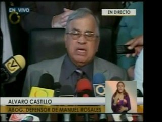 La defensa legal de Manuel Rosales solicitará la nulidad del