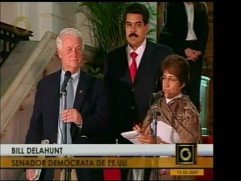 Un senador demócrata de Estados Unidos visitó al Presidente