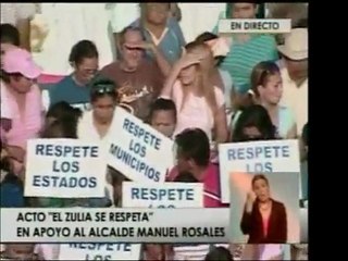En Zulia se da la marcha "El Zulia se respeta" en apoyo a Ma