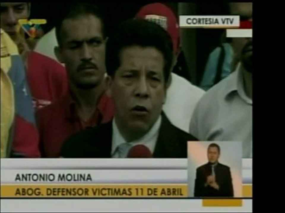 La parte acusadora contra los comisarios Simonovis, Forero,