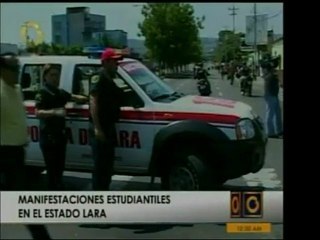 En Lara la GN cerró una calle luego de que estudiantes con c
