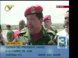 Al llegar a la cumbre del Alba, hugo Chávez anunció la creac