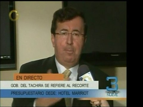 César Pérez Vivas acudió a Caracas para discutir los recurso