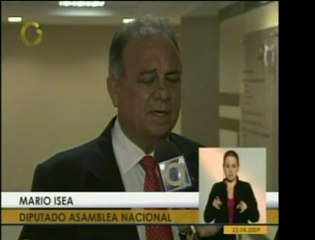 el diputado Mario Isea habló acerca del caso Rosales. Dijo q