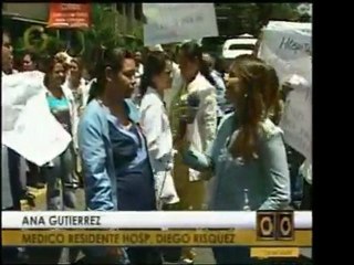 Una protesta tuvo lugar en el Hospital Diego Rísquez, debido