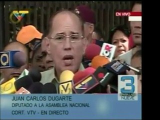 El Diputado Juan Carlos Dugarte solicitó hacer un juicio a A