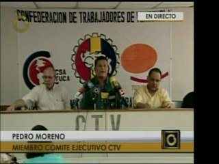 La CTV convocó una rueda de prensa para tasmitir su preocuac