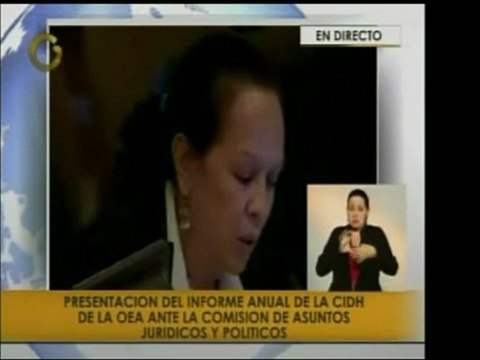 Intervención venezolana ante la OEA donde rechaza el método