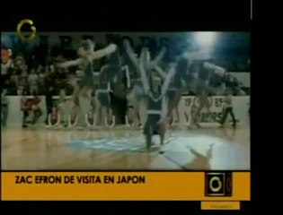 El ídolo juvenil Zack Efron estuvo en Japón promocionando su