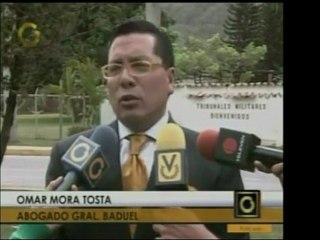 La audiencia del Gnral. (r) Isaísas Baduel fue diferida. Lue