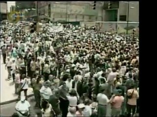 El Ministro de Educación, Luis Acuña, recibió a la marcha. S