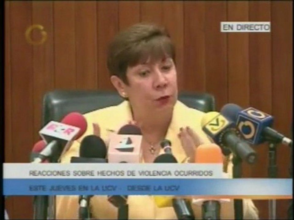 @globovision Rectora de la UCV asegura que situacion en la c