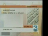 La Fiscal General, Luisa Ortega Díaz, dijo que las autoridad