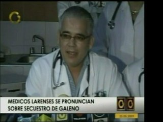 En Lara los médicos protestaron por el secuestro de un coleg